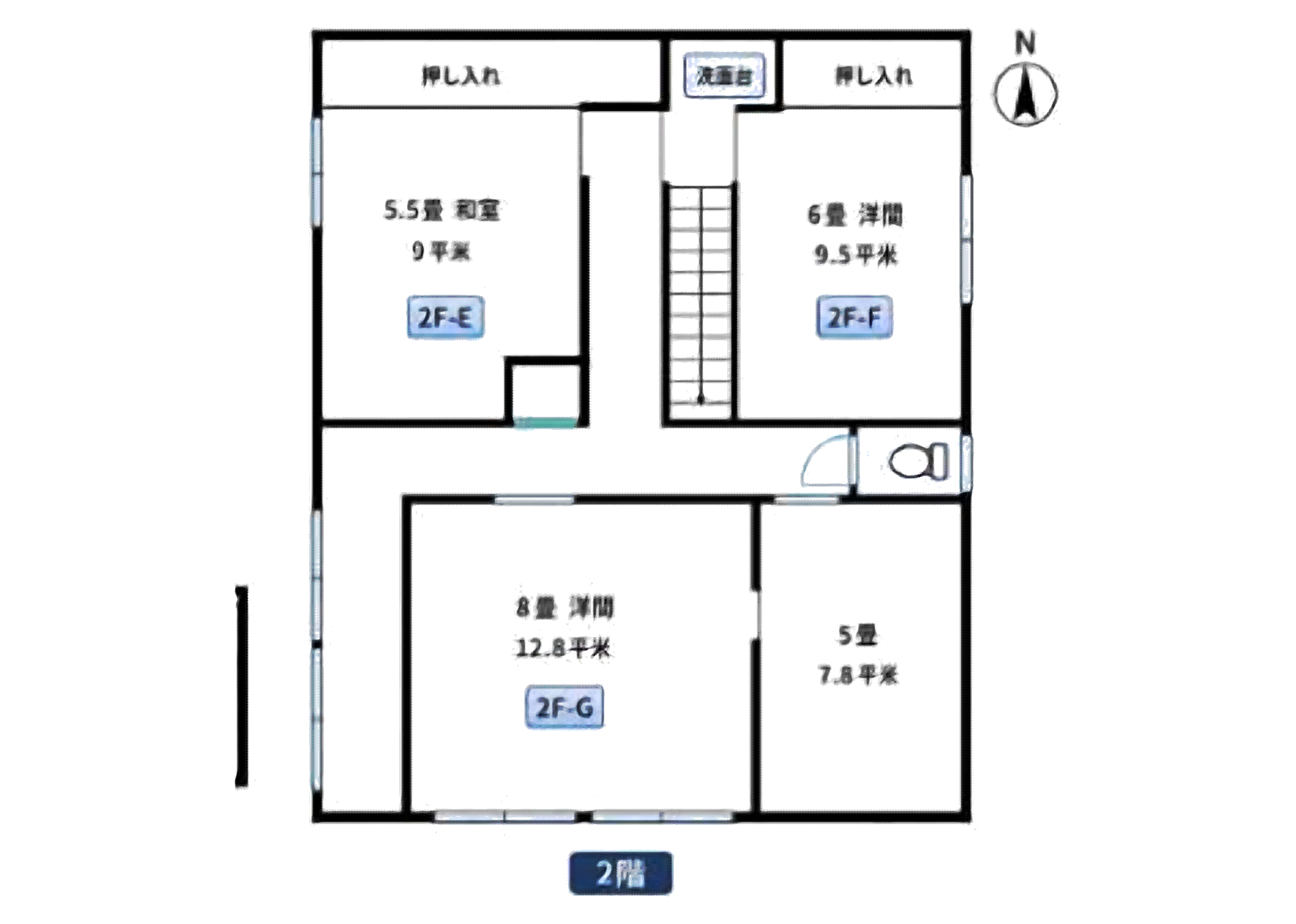 ぶしぞうの家 2階 間取り図